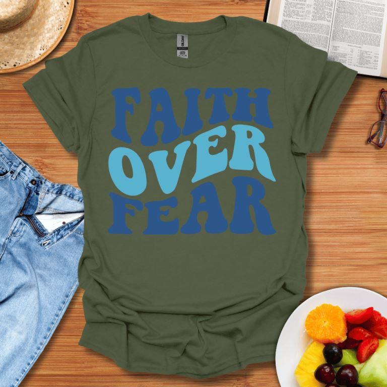 Faith Over Fear Wave T-Shirt