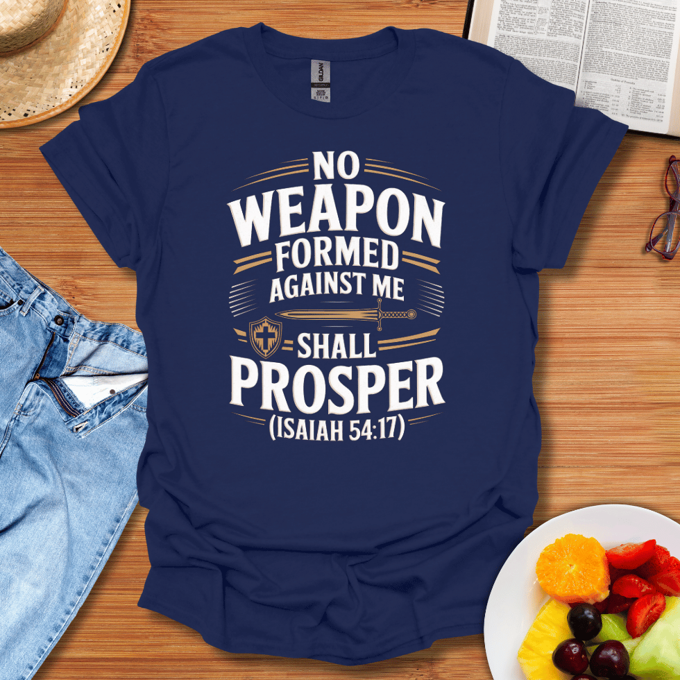 No Weapon Formed Against Me Shall Prosper T-Shirt